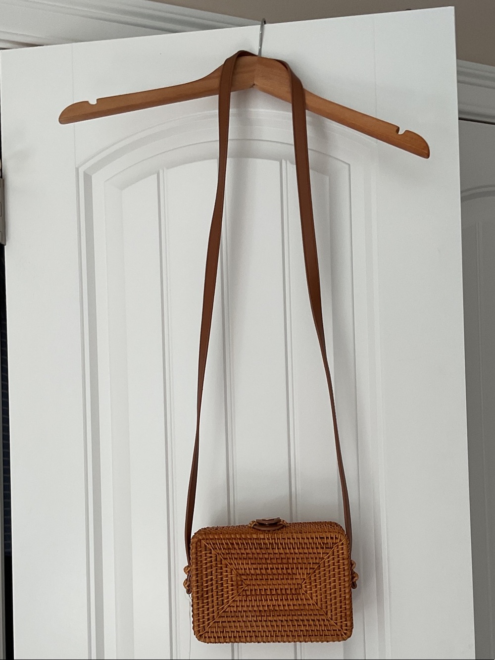 INC International Concepts Brown Woven Crossbody Bag
